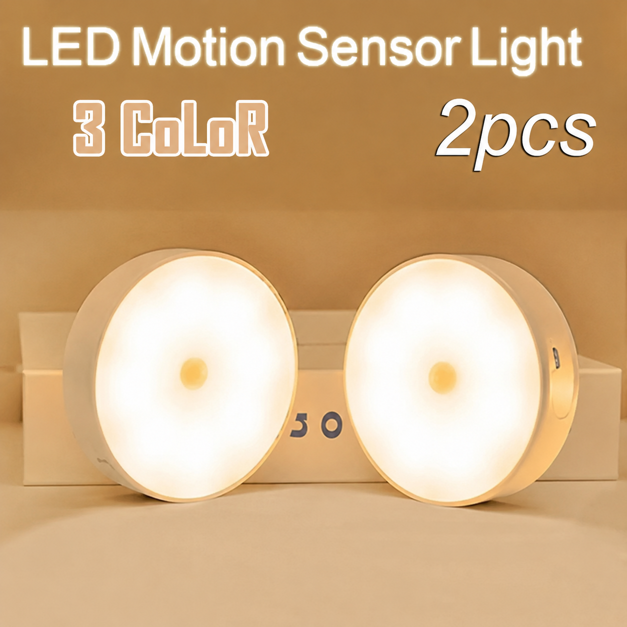 Luz LED Inteligente con Sensor de Movimiento – Recargable por USB