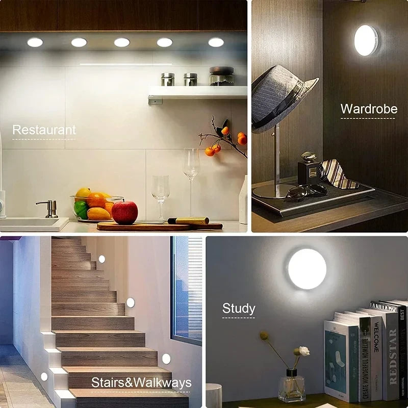 Luz LED Inteligente con Sensor de Movimiento – Recargable por USB
