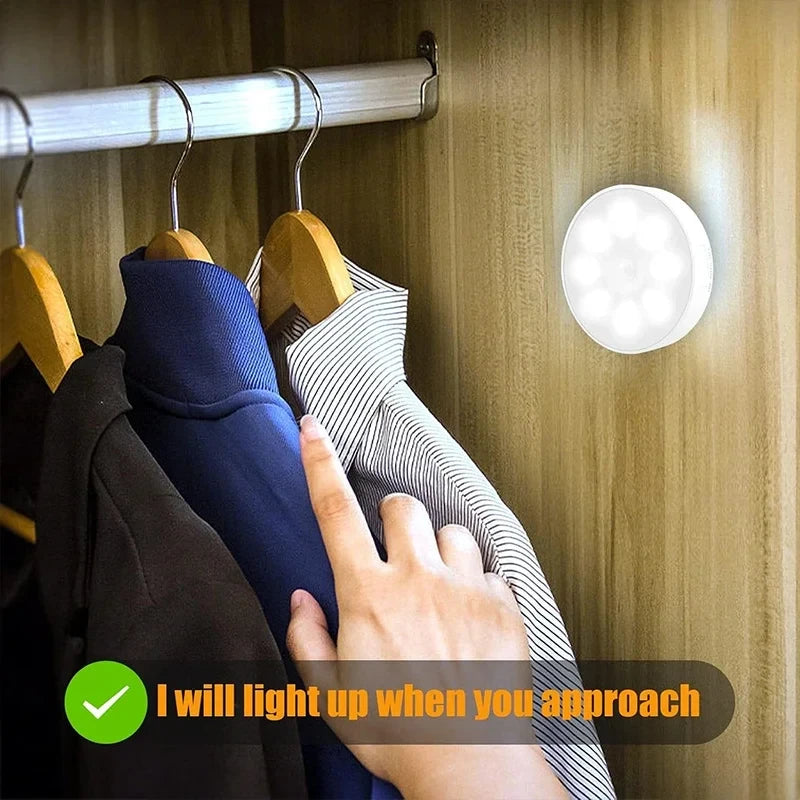 Luz LED Inteligente con Sensor de Movimiento – Recargable por USB