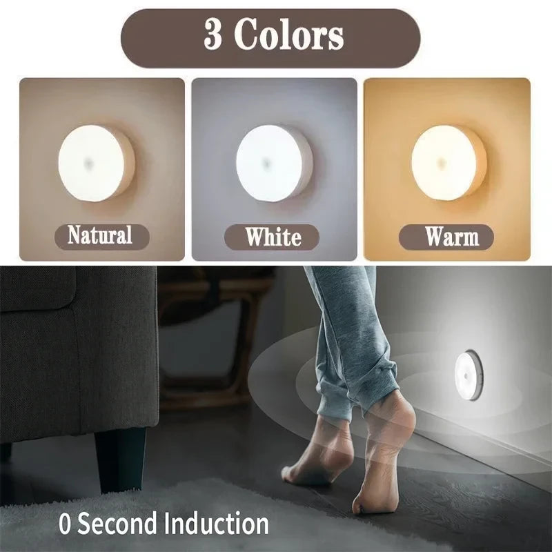 Luz LED Inteligente con Sensor de Movimiento – Recargable por USB